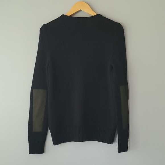 Ralph Lauren Black Long Sleeve Cotton Zip Sweater - Picture 5 of 8